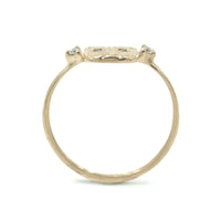 Diamond Ponyo Supreme Persian Cat Ring 14k Yellow Gold