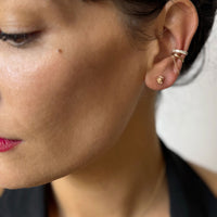 PETITE LION STUDS - SILVER