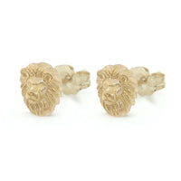 PETITE LION STUDS - 14K GOLD