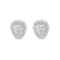PETITE LION STUDS - SILVER