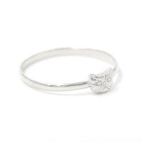PETITE PERSIAN CAT RING - SILVER