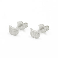 PETITE PERSIAN CAT STUDS - SILVER