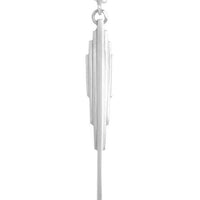 EMERALD DAGGER NECKLACE - SILVER