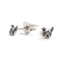 ITTY BITTY BULLDOG STUDS - SILVER