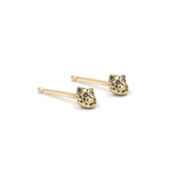 LITTLE LEOPARD STUDS - 14K GOLD