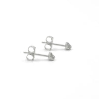 LITTLE LEOPARD STUDS - SILVER