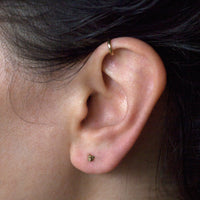 LITTLE LEOPARD STUDS - SILVER