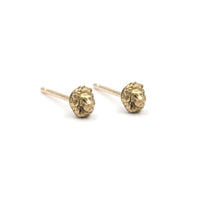 TINY LION STUDS - 14K GOLD