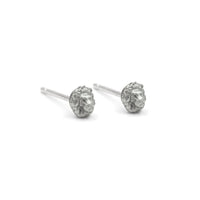 TINY LION STUDS - SILVER