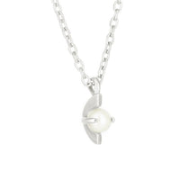 MOONAGE PEARL NCKLACE- SILVER