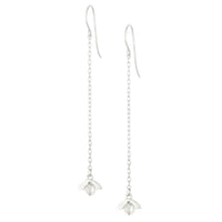 MOONRISE CHAIN EARRINGS - SILVER
