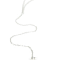 MOONRISE PEARL LARIAT - SILVER