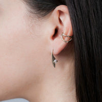 ORACLE PEARL STUDS - SILVER