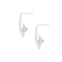 ORACLE PEARL STUDS- SILVER