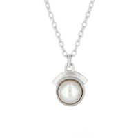 PEARL DREAM SEQUINS NECKLACE - SILVER