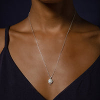 PEARL FLUX NECKLACE - SILVER