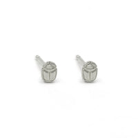 SCARAB SEED STUDS - SILVER
