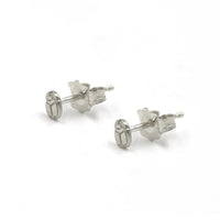 SCARAB SEED STUDS - SILVER