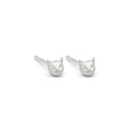 MICRO CAT STUDS - SILVER