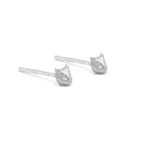 MICRO CAT STUDS - SILVER
