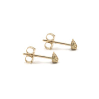MICRO CAT STUDS - 14K GOLD