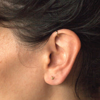 MICRO CAT STUDS - 14K GOLD