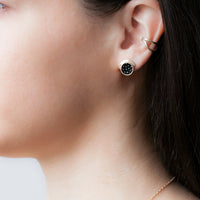 PEARL DREAM SEQUINS STUDS - SILVER