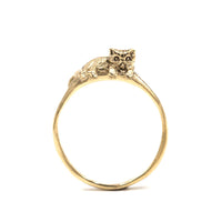 PONYO PERSIAN CAT RING - 14K GOLD