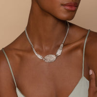 SWIMMING GATOR COLLAR - SILVER
