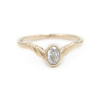 DIAMOND LAUREL RING - 14K GOLD