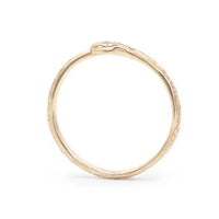 DIAMOND OUROBOROS RING - 14K GOLD