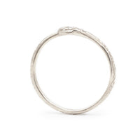 DIAMOND OUROBOROS RING - 14K WHITE GOLD