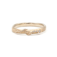 DIAMOND SLITHER RING - 14K GOLD