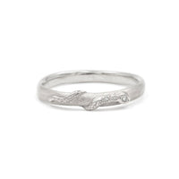 DIAMOND SLITHER RING - 14K WHITE GOLD