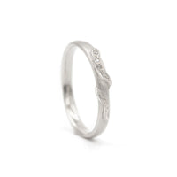DIAMOND SLITHER RING - 14K WHITE GOLD