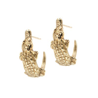 GATOR HOOPS - 14K GOLD