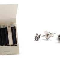 ITTY BITTY BULLDOG STUDS - SILVER