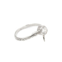 DIAMOND PETITE BOA RING - 14K WHITE GOLD