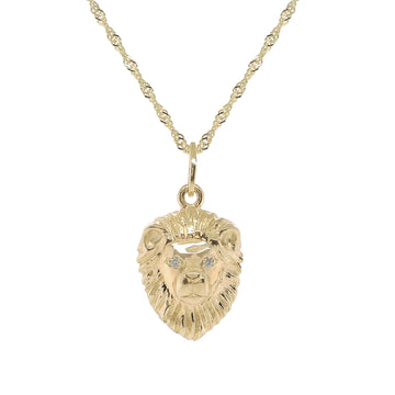 DIAMOND DELUXE LION - 14K GOLD