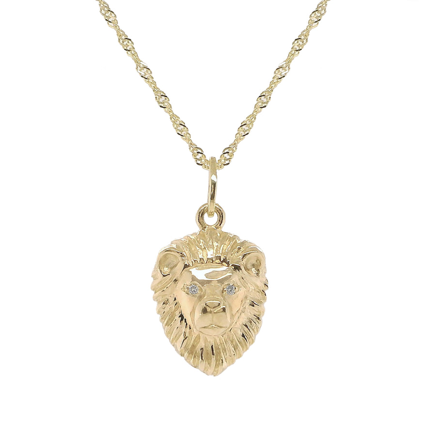 DIAMOND DELUXE LION - 14K GOLD