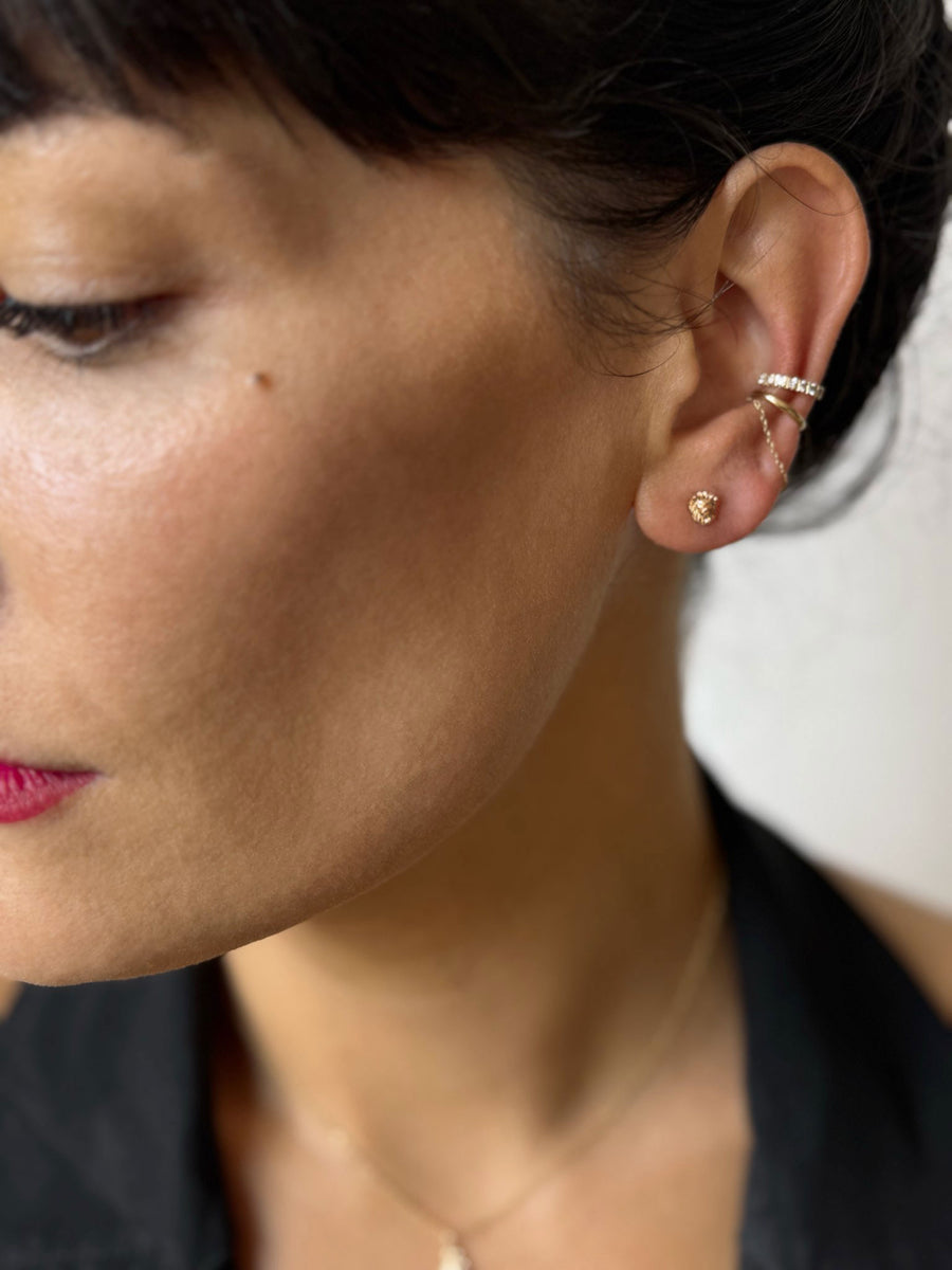 PETITE LION STUDS - 14K GOLD