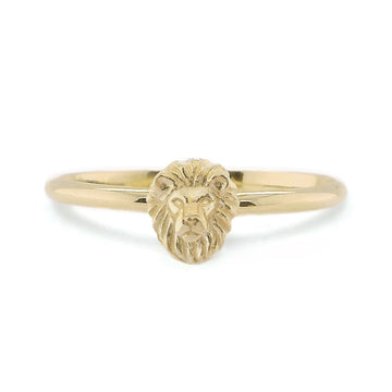 PETITE LION RING - 14K GOLD