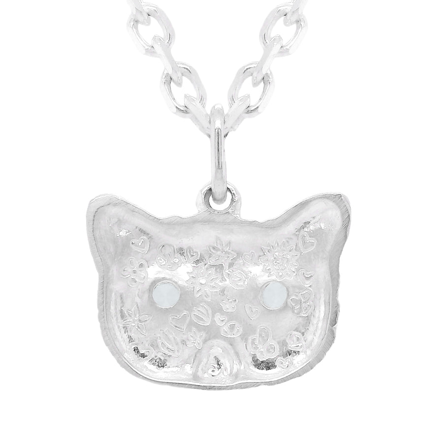 BLUE TOPAZ MEGA PONYO PERSIAN CAT PENDANT - SILVER – Collette