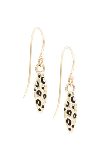 LEOPARD NAVETTE EARRINGS