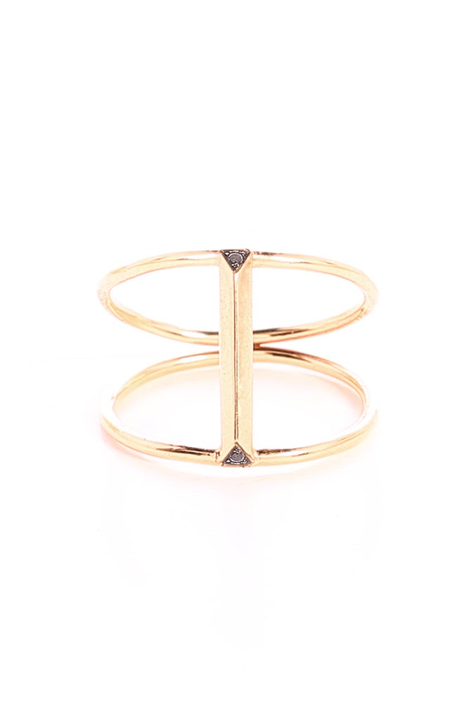 BLACK DIAMOND BAR BRIDGE RING
