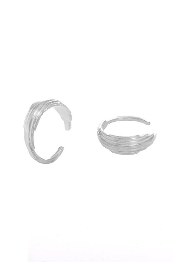 EMERALD WRAP RING - SILVER