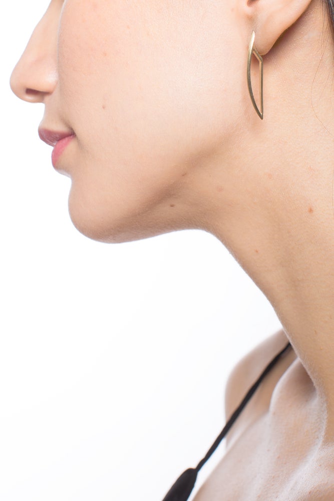 OPEN CUTLASS STUDS - SILVER