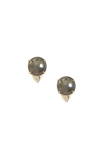 LABRADORITE OWL STUDS