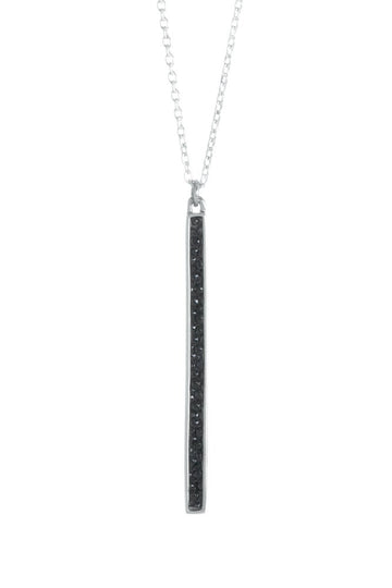 STINGRAY STRIPE NECKLACE- SILVER
