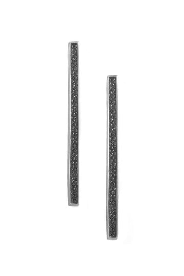 STINGRAY STRIPE STUDS - SILVER